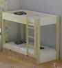 Play Date Single Size Bunk Bed in White and Oak Finish