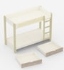 Play Date Single Size Bunk Bed in White and Oak Finish