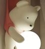 Playful Bear Wall Light with Soft Globe Glow