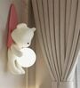 Playful Bear Wall Light with Soft Globe Glow
