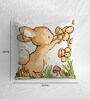 Canvas Cushion with Rabit Print