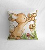 Canvas Cushion with Rabit Print