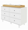 Tic Tac Toe Storage Cabinet cum Changing Table in White Finish