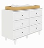 Tic Tac Toe Storage Cabinet cum Changing Table in White Finish