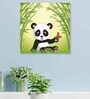 Playing Cartoon Multicolour Canvas Framed Wall Painting