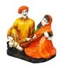 Playing Veena Multicolour Polyresin Human Figurine