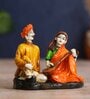 Playing Veena Multicolour Polyresin Human Figurine
