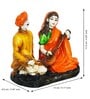 Playing Veena Multicolour Polyresin Human Figurine