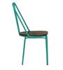 Plaza Patio Chair (Set of 2) in Turquoise Green Matte Finish