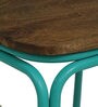 Plaza Patio Chair (Set of 2) in Turquoise Green Matte Finish