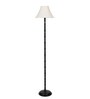 Eros Off White Cotton Shade Club Floor Lamp With Iron Base