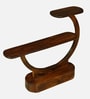 Plessur Sheesham Wood End Table In Walnut Finish