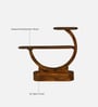 Plessur Sheesham Wood End Table In Walnut Finish