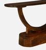Plessur Sheesham Wood End Table In Walnut Finish