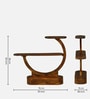 Plessur Sheesham Wood End Table In Walnut Finish