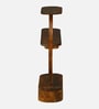 Plessur Sheesham Wood End Table In Walnut Finish