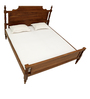 Plimpton Teak Wood King Size Bed In Natural Teak Finish