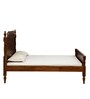 Plimpton Teak Wood King Size Bed In Natural Teak Finish
