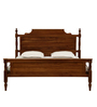 Plimpton Teak Wood King Size Bed In Natural Teak Finish
