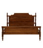 Plimpton Teak Wood King Size Bed In Natural Teak Finish