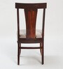 Plinto Marble Top 4 Seater Dining Set in Teak Wood Finish