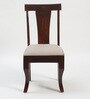 Plinto Marble Top 4 Seater Dining Set in Teak Wood Finish