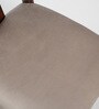 Plinto Marble Top 4 Seater Dining Set in Teak Wood Finish