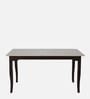 Plinto Marble Top 6 Seater Dining Table in Beige Finish