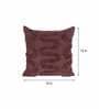 Plum Woven Cotton 16x16 Inches Cushion Cover