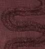 Plum Woven Cotton 16x16 Inches Cushion Cover