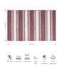 Plum Polyester 24X16 Inches Anti-Skid  Bath Mat