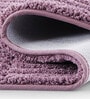 Plum Polyester 24X16 Inches Anti-Skid  Bath Mat