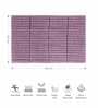 Plum Polyester 24X16 Inches Anti-Skid  Bath Mat
