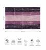 Plum Polyester 24X16 Inches Anti-Skid  Bath Mat