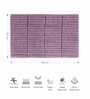 Plum Polyester 32X20 Inches Anti-Skid  Bath Mat