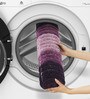 Plum Polyester 32X20 Inches Anti-Skid  Bath Mat