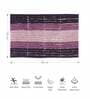 Plum Polyester 32X20 Inches Anti-Skid  Bath Mat