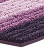 Plum Polyester 32X20 Inches Anti-Skid  Bath Mat