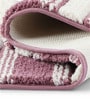 Plum Polyester 32X20 Inches Anti-Skid  Bath Mat