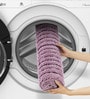 Plum Polyester 32X20 Inches Anti-Skid  Bath Mat