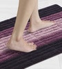 Plum Polyester 32X20 Inches Anti-Skid  Bath Mat