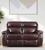 Plush Motorized 2 Seater Recliner With Usb Port In Burgundy Color