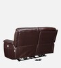 Plush Motorized 2 Seater Recliner With Usb Port In Burgundy Color