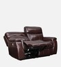 Plush Motorized 2 Seater Recliner With Usb Port In Burgundy Color