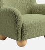 Plush Boucle Kids Lounge Chair In Olive Colour Plush Boucle Kids Lounge Chair In Olive Colour