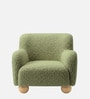 Plush Boucle Kids Lounge Chair In Olive Colour Plush Boucle Kids Lounge Chair In Olive Colour