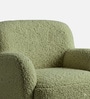 Plush Boucle Kids Lounge Chair In Olive Colour Plush Boucle Kids Lounge Chair In Olive Colour