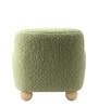 Plush Boucle Kids Lounge Chair In Olive Colour Plush Boucle Kids Lounge Chair In Olive Colour
