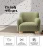 Plush Boucle Kids Lounge Chair In Olive Colour Plush Boucle Kids Lounge Chair In Olive Colour