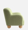 Plush Boucle Kids Lounge Chair In Olive Colour Plush Boucle Kids Lounge Chair In Olive Colour